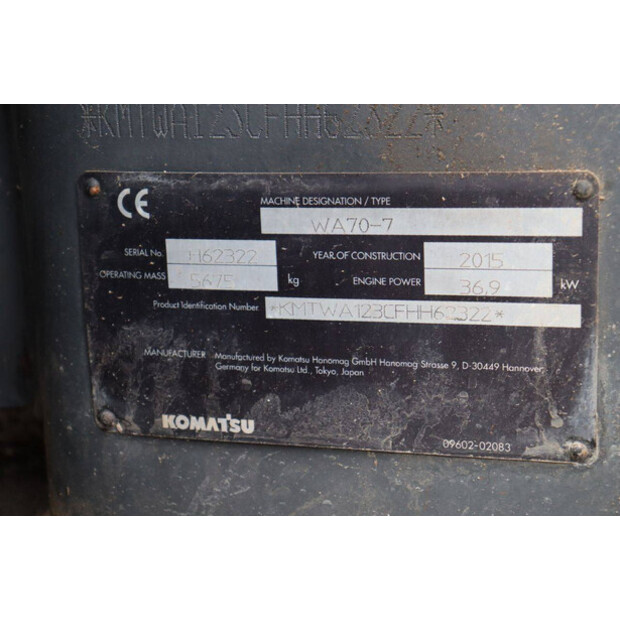 2015 Komatsu WA70-7-43366485