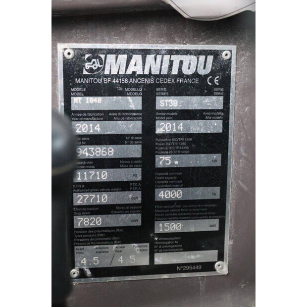 2014 Manitou MT 1840-43367225