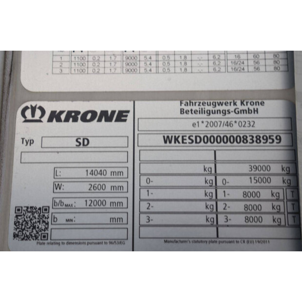 2018 كرون SD-43373079