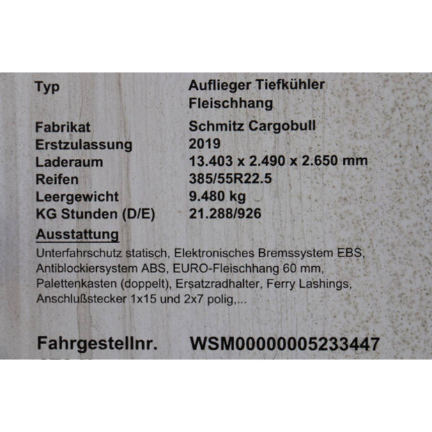 2019 Schmitz Cargobull SKO-43373349