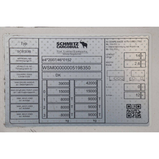 2018 Schmitz Cargobull SCB*S3B-43373410