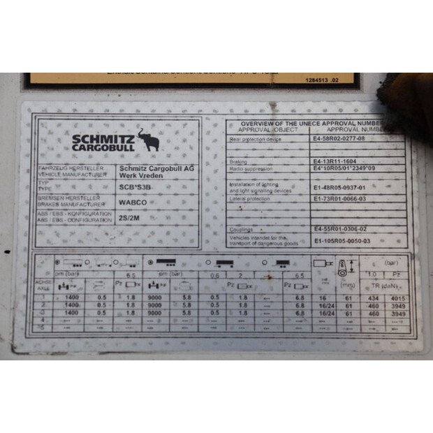 2018 Schmitz Cargobull SCB*S3B-43373411