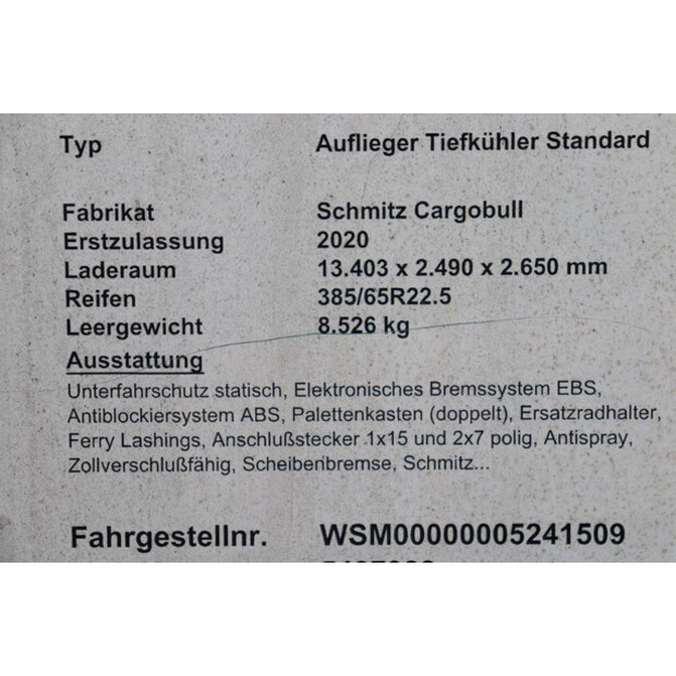 2020 Schmitz Cargobull SCB*S3B-43373465