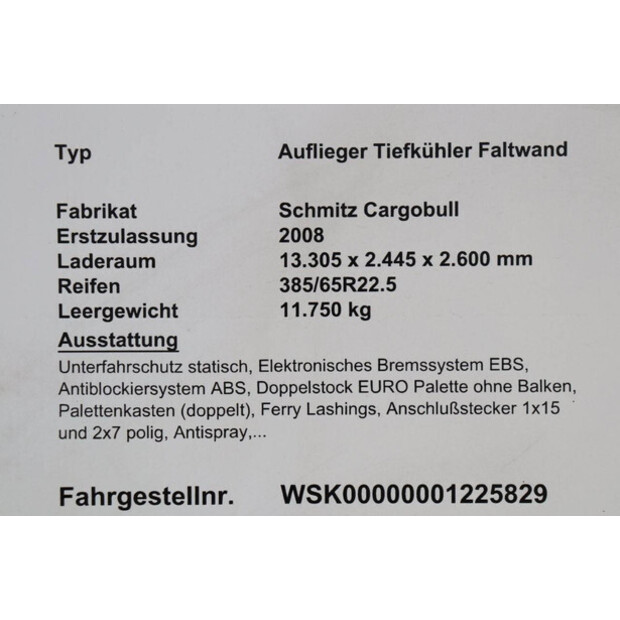 2008 Schmitz Cargobull SKO 24-43373561