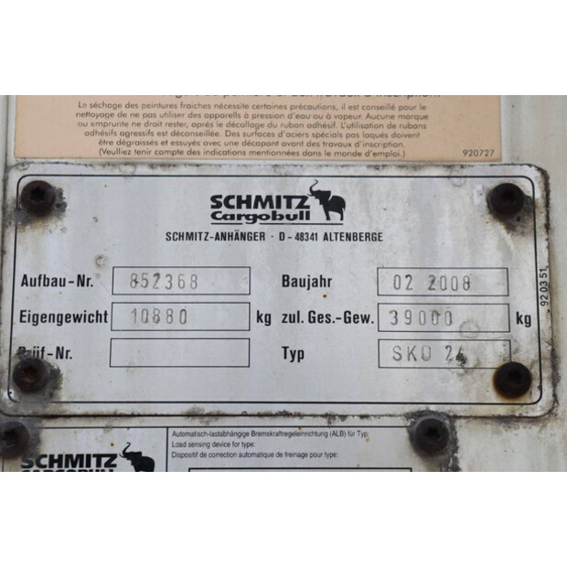 2008 Schmitz Cargobull SKO 24-43373564