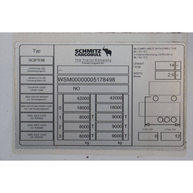 2017 Schmitz Cargobull SCB*S3B-43373869