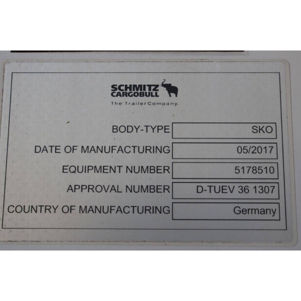 2017 Schmitz Cargobull SCB*S3B-43373936