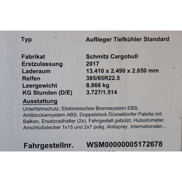 2017 Schmitz Cargobull SCB*S3B-43374048