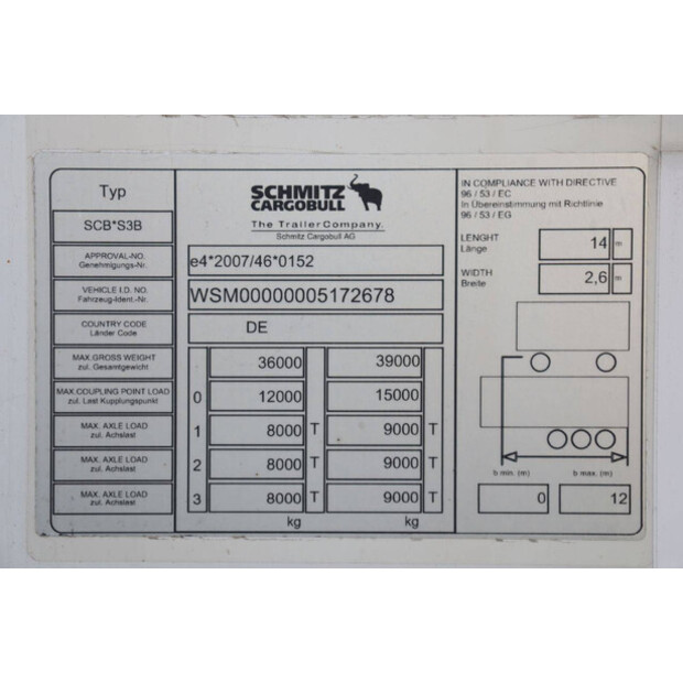 2017 Schmitz Cargobull SCB*S3B-43374049