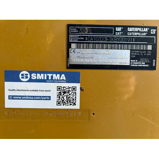 2016 Caterpillar 323FL-43409495