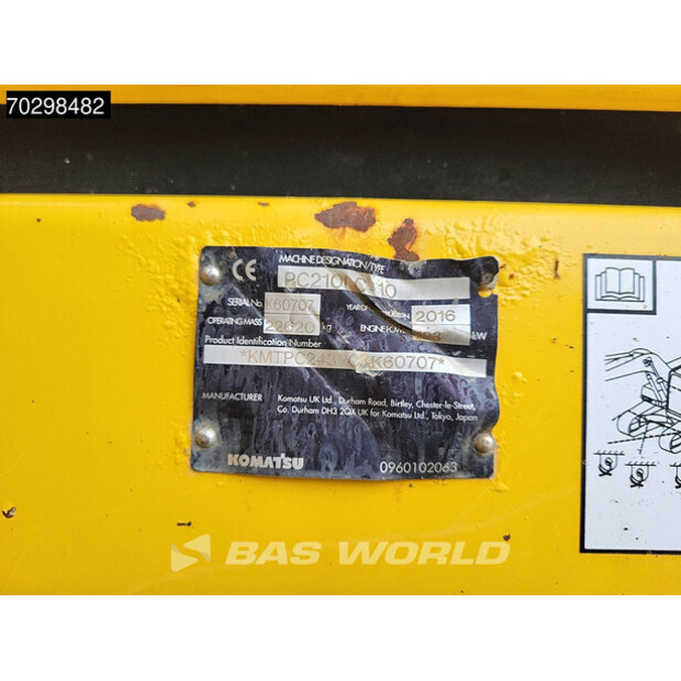 2016 كوماتسو PC210LC-10-43415831