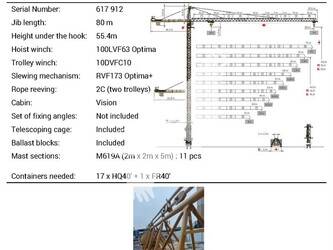 Image for TOWER CRANES 2020 POTAIN MC470