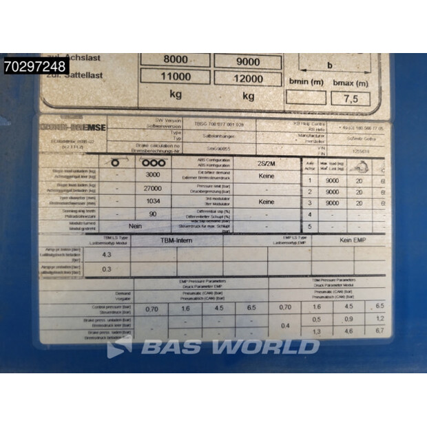 2011 Schmitz Cargobull SKI 24-43461906