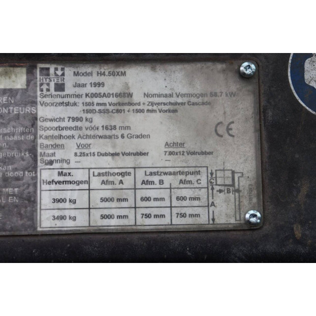 1999 Hyster H4.50XM-43464105
