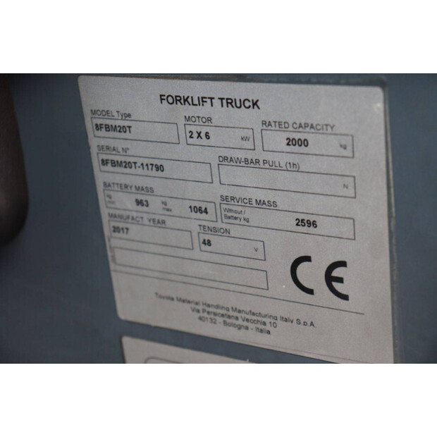 2017 تويوتا 8FBM20T-43464449