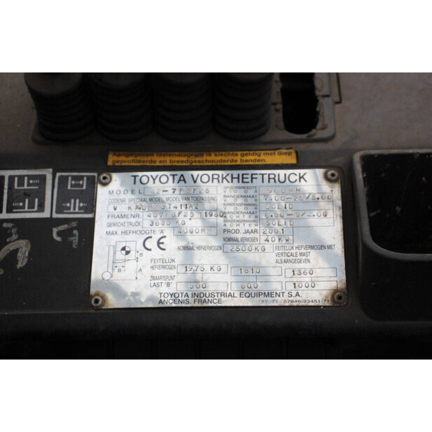 2001 Toyota 42-7FGF25-43465048