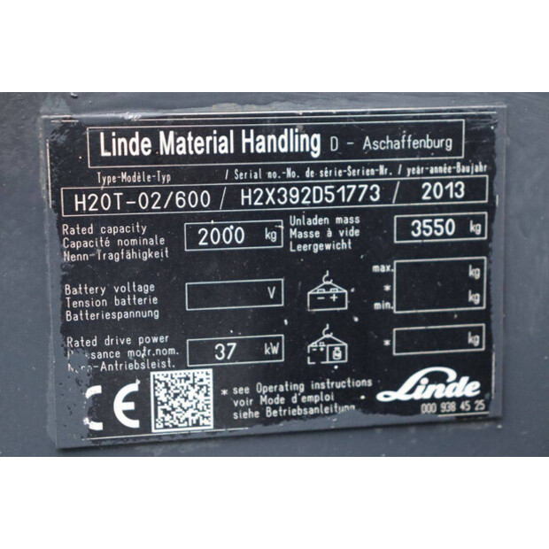 2013 ليندي H20T-02/600-43465918