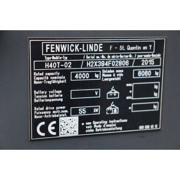 2015 Linde H40T-02-43465961