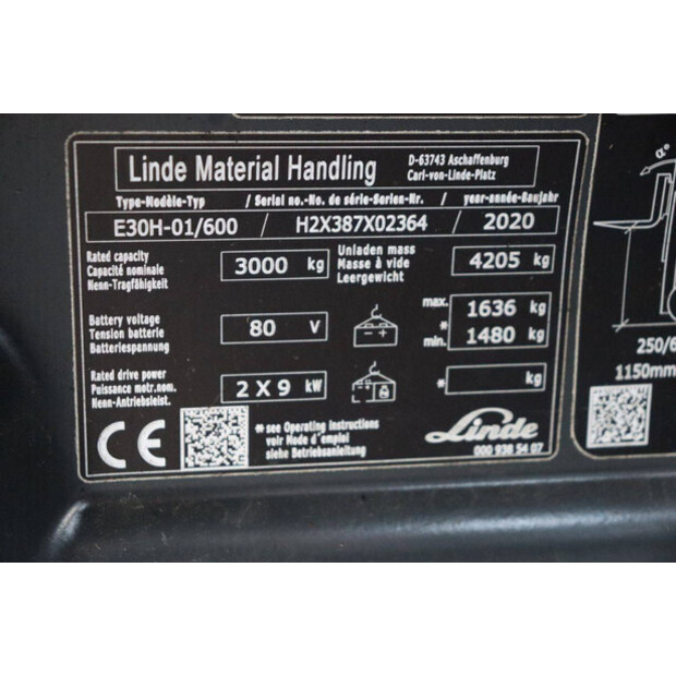 2020 ليندي E30H-01/600-43466225