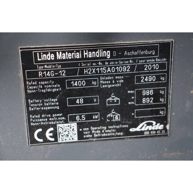 2010 Linde R14G-12-43466330