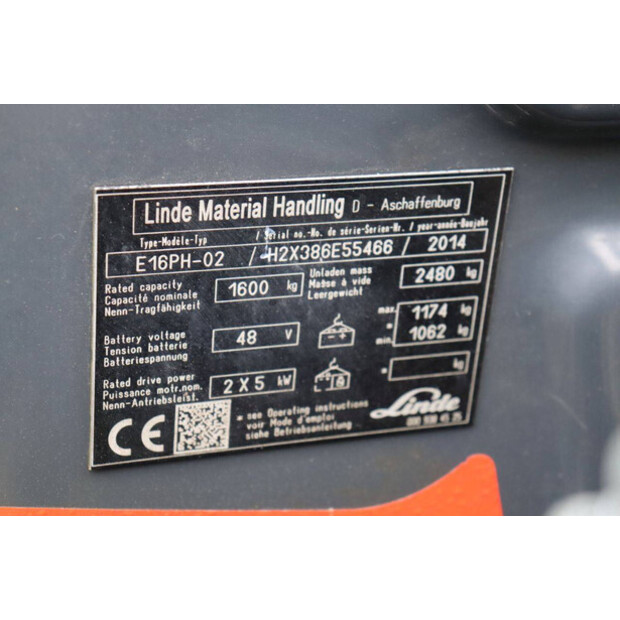 2014 Linde E16PH-02-43466380
