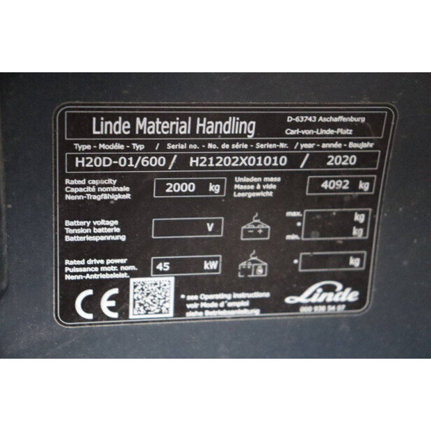 2020 Linde H20D-01/600-43466508