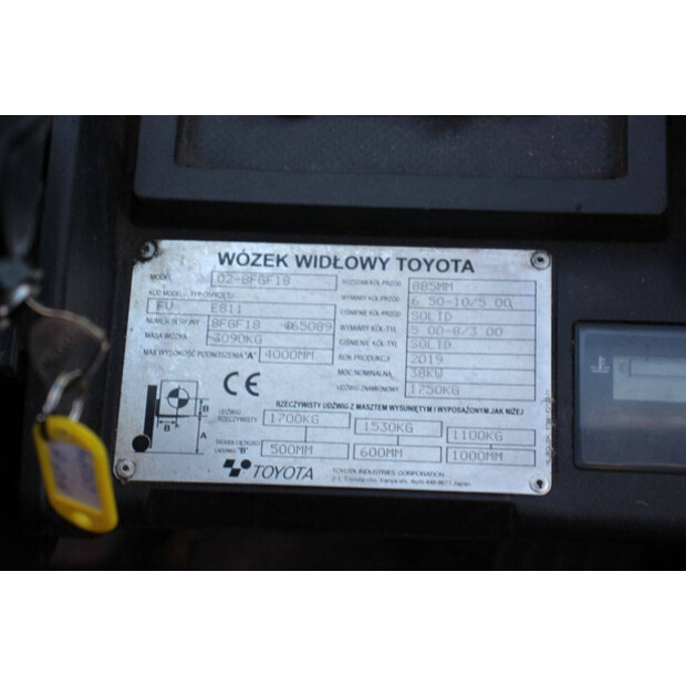 2019 Toyota 02-8FGF18-43466743