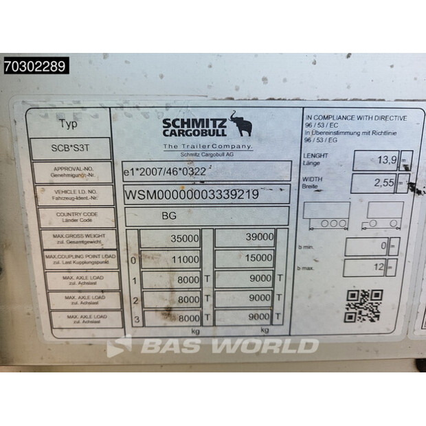 2019 Schmitz Cargobull SCB*S3T-43485397