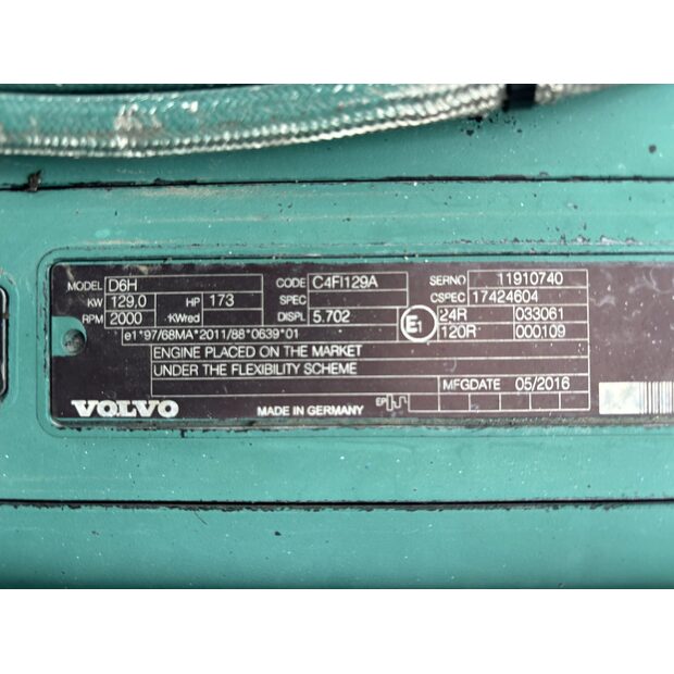 2016 فولفو EW210D-43494105