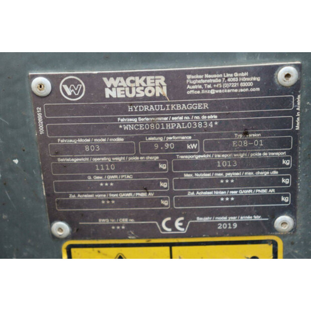 2019 Neuson 803-43514706