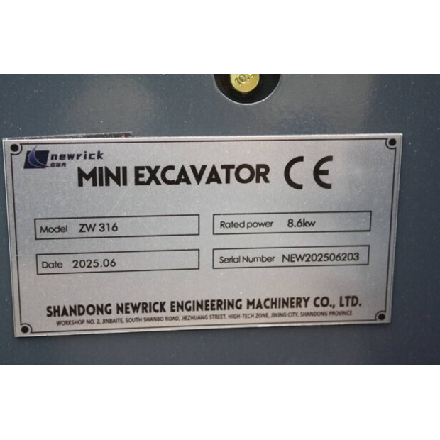 2025 Newkrick ZW316-43516300