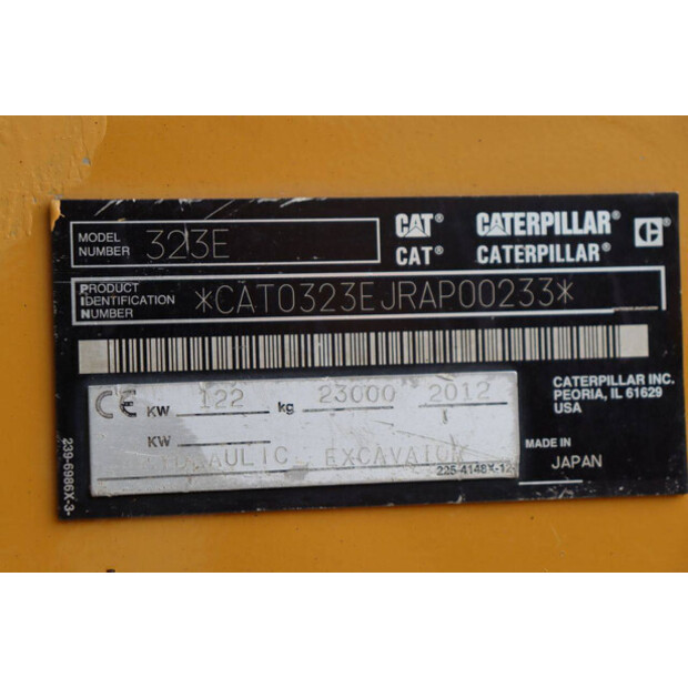 2012 كاتربيلر 323E-43516903