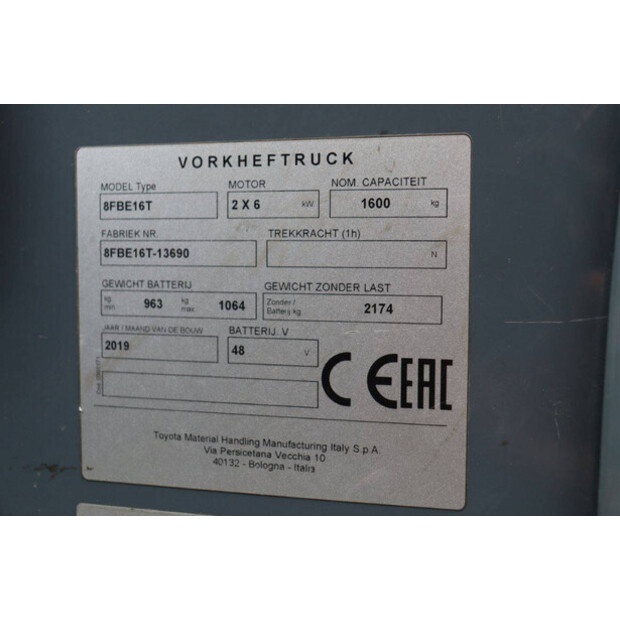 2019 Toyota 8FBE16T-43517719