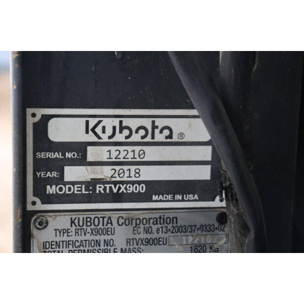 2018 كوبوتا RTV-X900EU-43519072