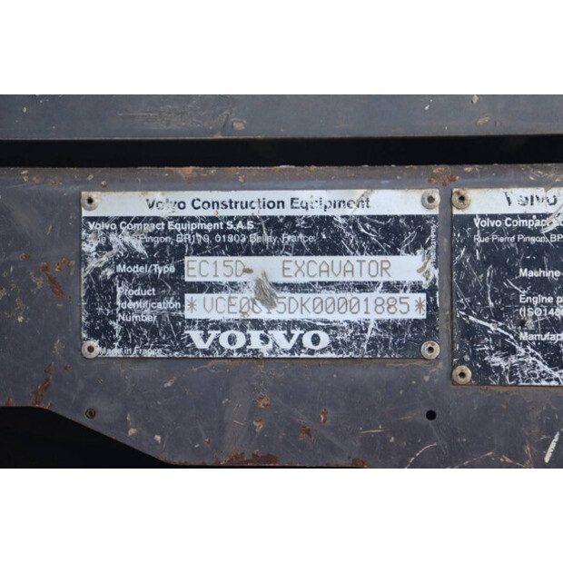 2018 Volvo EC15D-43519266