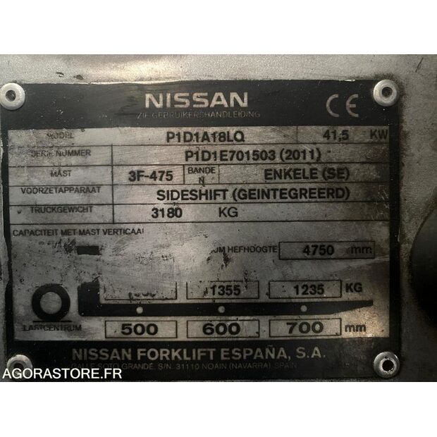 2011 NISSAN P1D1A18LQ-43533743