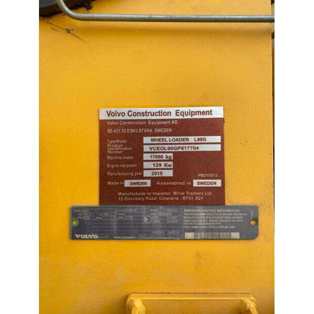 2015 Volvo L90G-43562943