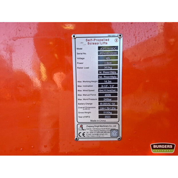 2023 Dingli JCPT1418DC-43581655
