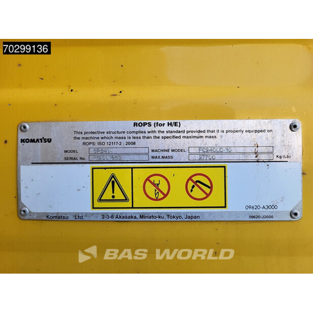 2012 كوماتسو PC240LC-10-43604181