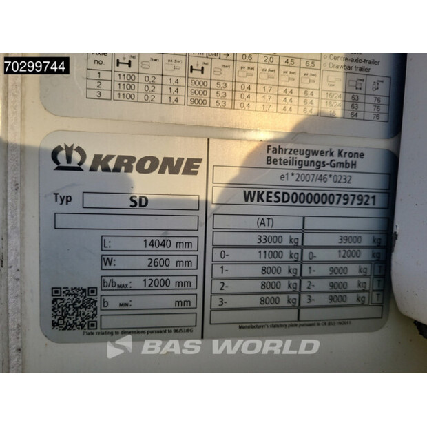 2017 Krone Thermo King SLXi 400-43604782