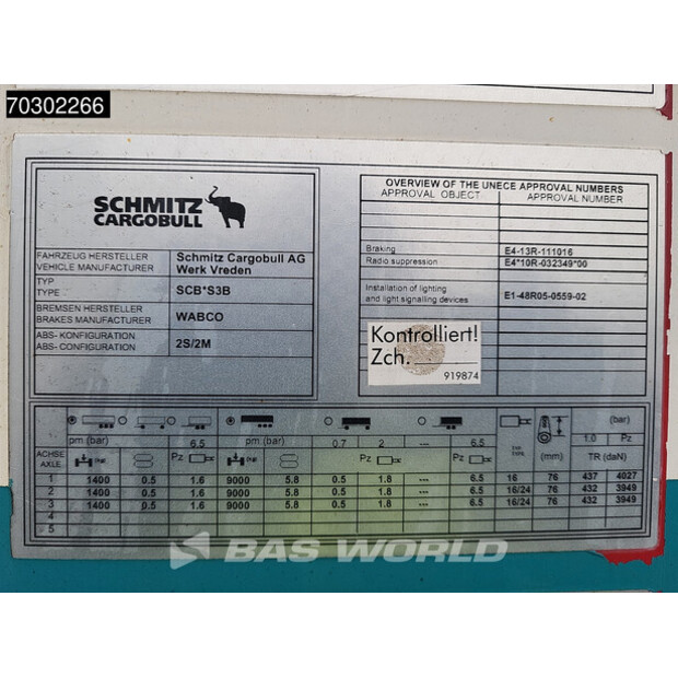 2013 Schmitz Cargobull Carrier maxima 1300-43605081