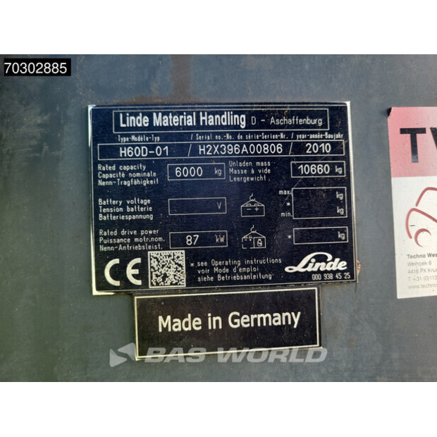 2010 Linde H60D-01-43605193