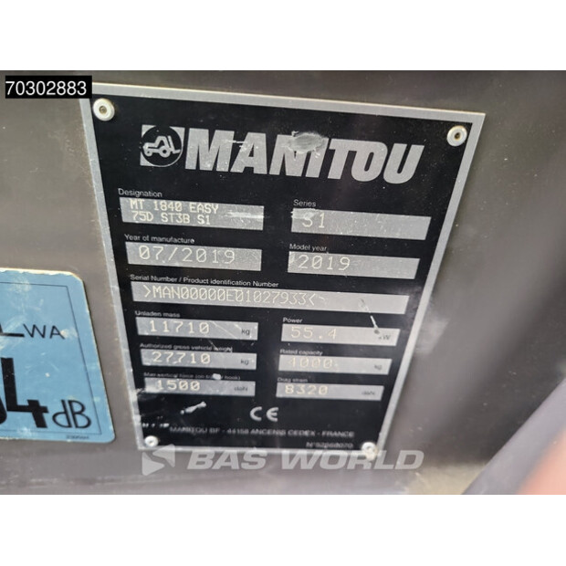 2019 Manitou MT1840 EASY-43605235