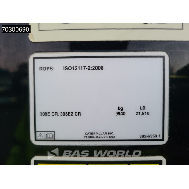 2018 كاتربيلر 308E2CR-43625452