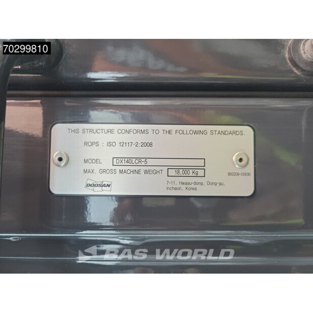 2021 دووسان DX140LCR-5-43627790