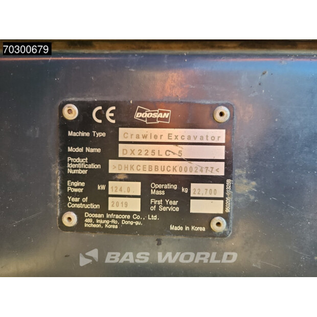 2019 Doosan DX225 LC-5-43633226