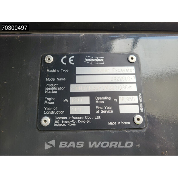 2021 دووسان DX225LC-7-43633783