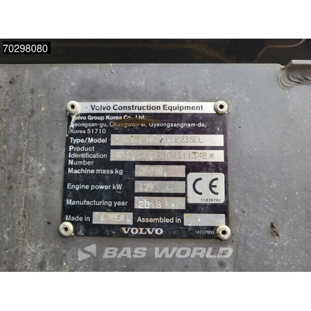 2018 فولفو ECR235EL-43655284