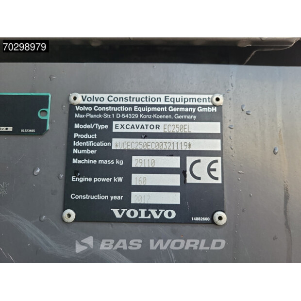2017 Volvo EC250EL-43655459