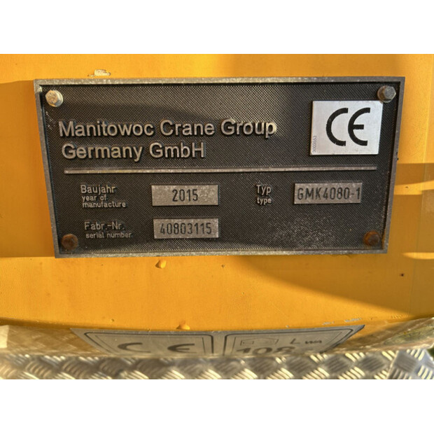 2015 GROVE GMK 4080-1-43670509